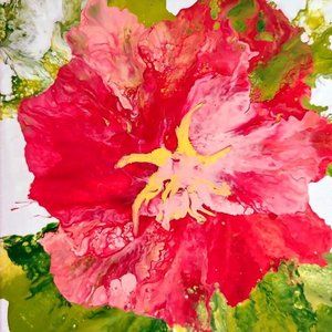 RED FLOWER 13 ~ 8" X 10" PHOTO